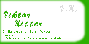 viktor mitter business card